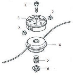 PROULX MANUAL TRIMMER HEAD - 72560-VF9-C12